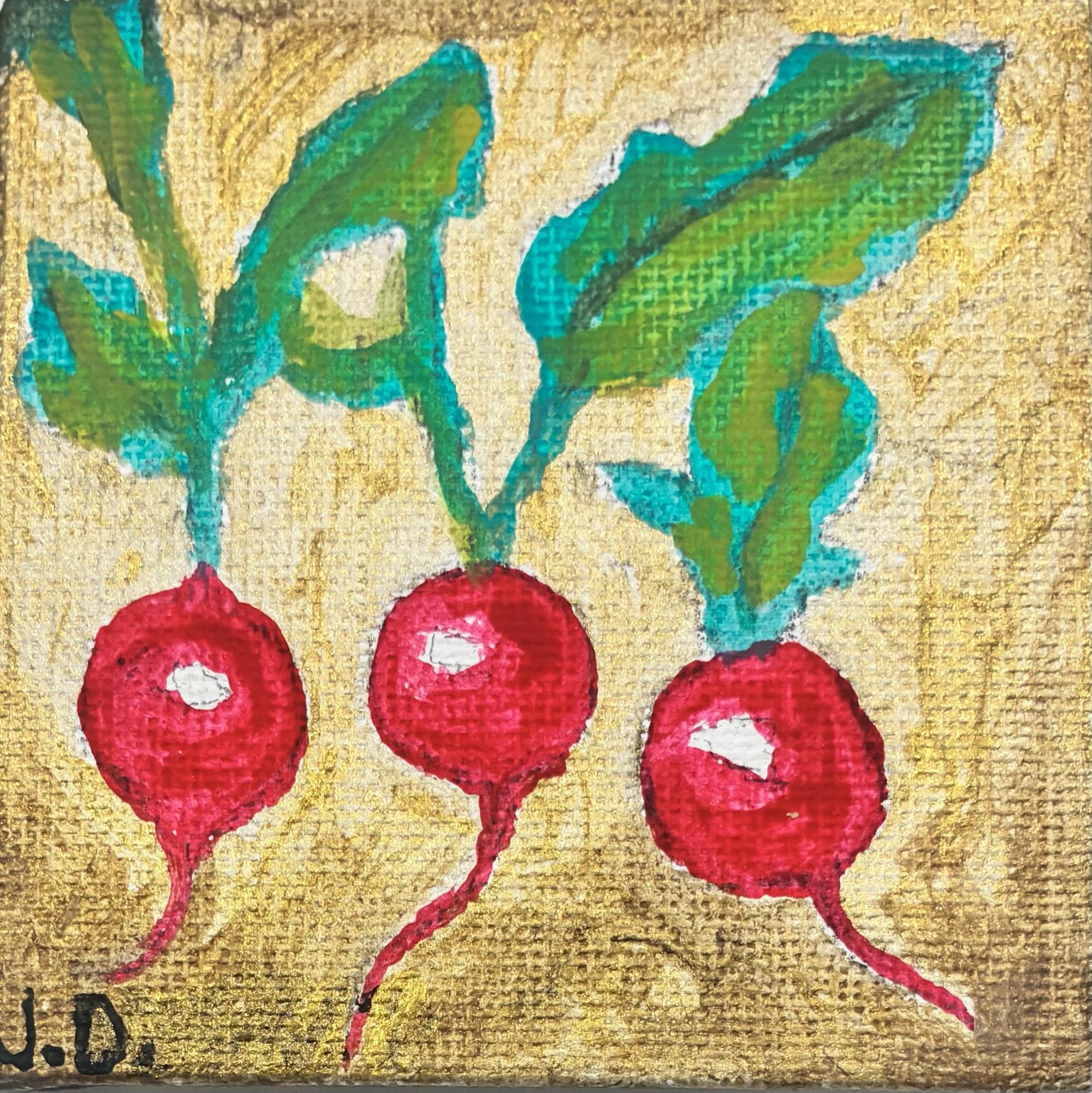 Radishes On Gold