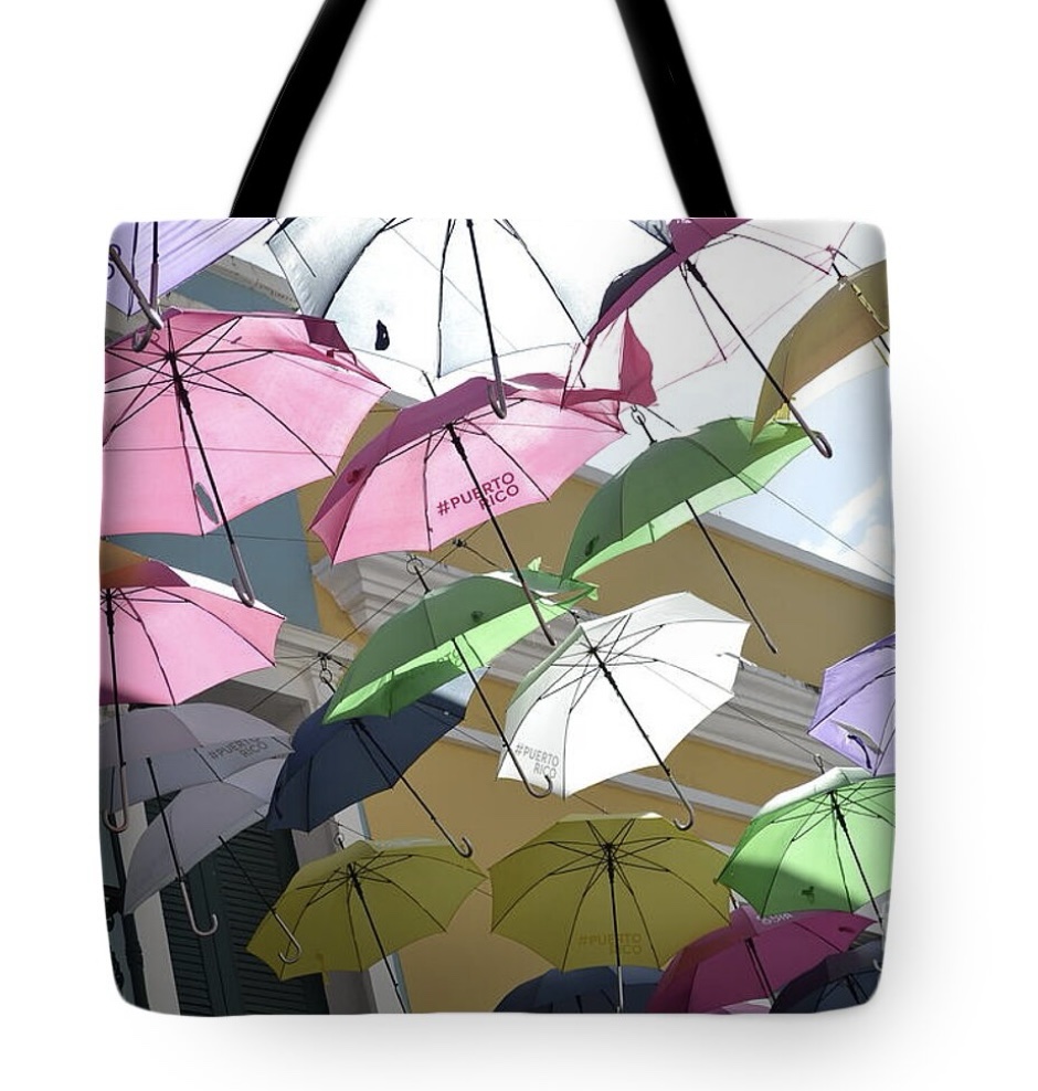 Umbrellas in Puerto Rico Tote Bag